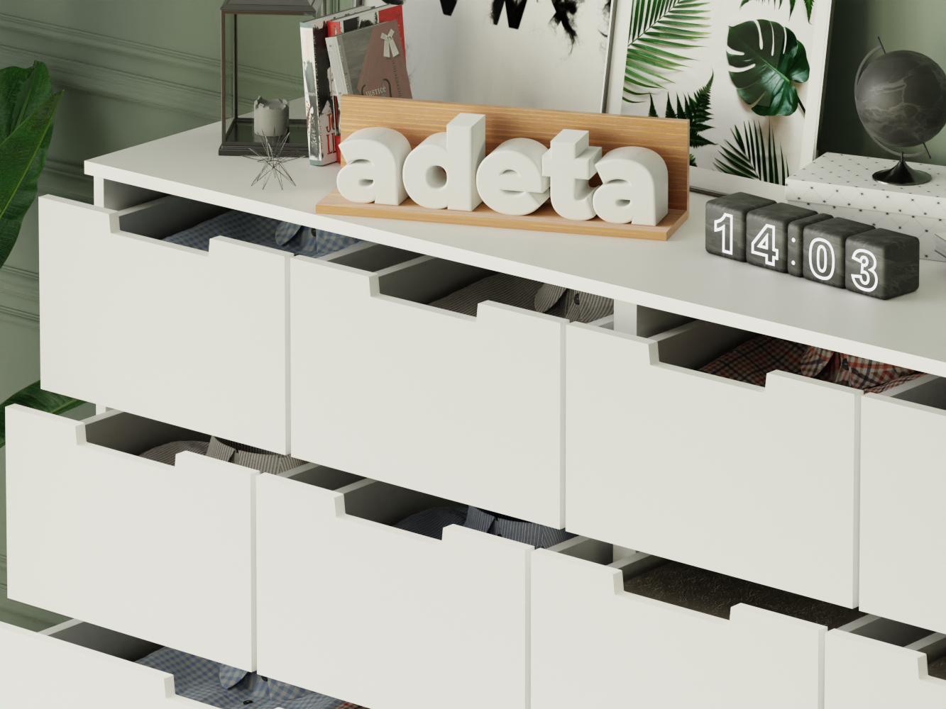 Комод Нордли 30 white ИКЕА (IKEA) изображение товара