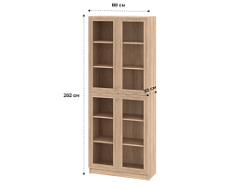 Изображение товара Книжный шкаф Билли 335 beige ИКЕА (IKEA) на сайте adeta.ru